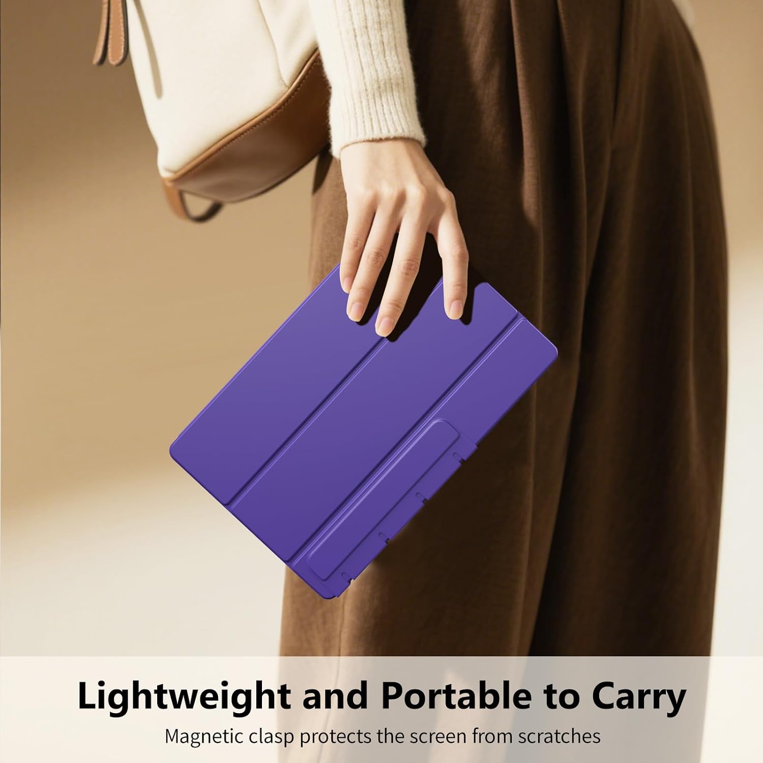 TiMOVO Magnetic Case for Samsung Galaxy Tab S10 Lite 10.9 Inch 2025 SM-X400/X406, Slim Smart Lightweight Stand Cover, Support Auto Wake/Sleep, Deep Purple