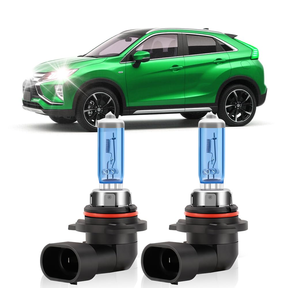 For Mitsubishi Outlander 2007-2013 Halogen Light Bulbs, 9006 HB4 Low Beam Front Headlight Bulbs, 20000LM Super Bright 6000K White, Plug and Play, 2PCS