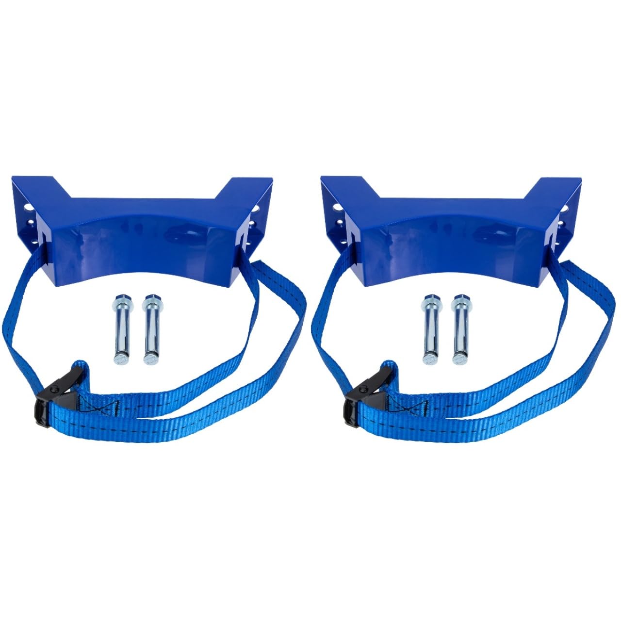 SOLUSTRE 2 set di supporti robusti in plastica, supporto cilindrico, supporto per bombole di gas, supporto da parete a cilindro