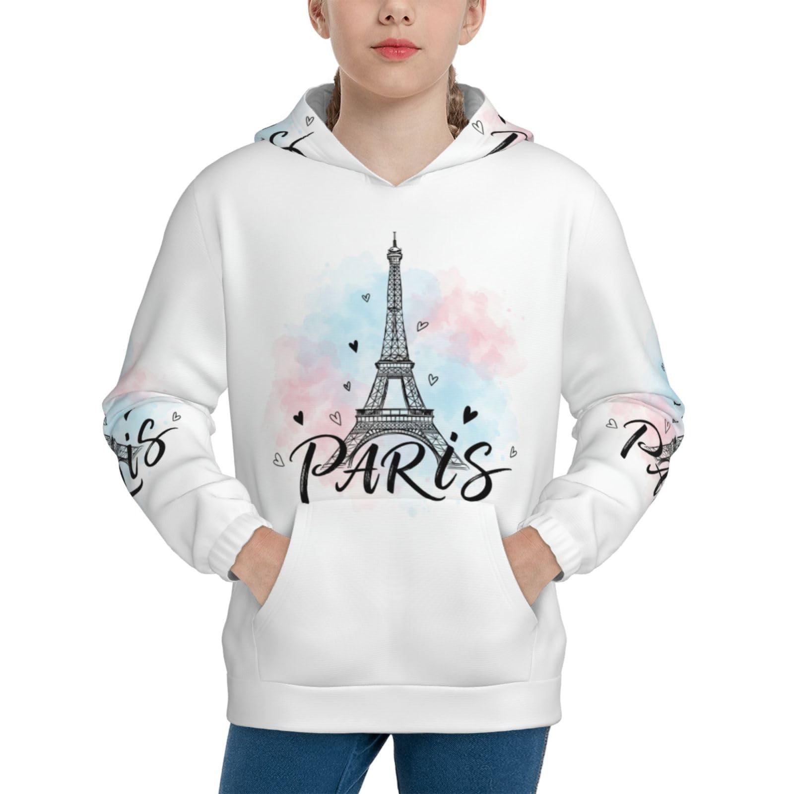 Boy'S Sweatshirt Fleece Hoodie Blend Hooded Sweatshirt Plush Pullover Hoodie Size For Boys And Girls