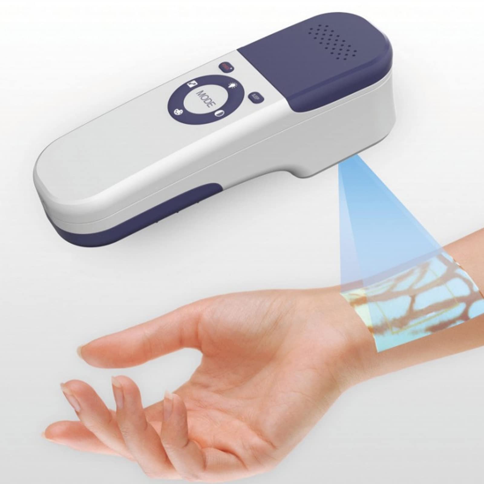PPGE Home Infrared Vein Finder Viewer, Portable Vein Locator Detector w/7 Colors, Illumination Visualization Lights for Nurses, for Doctor Nurse, Elderly and Children