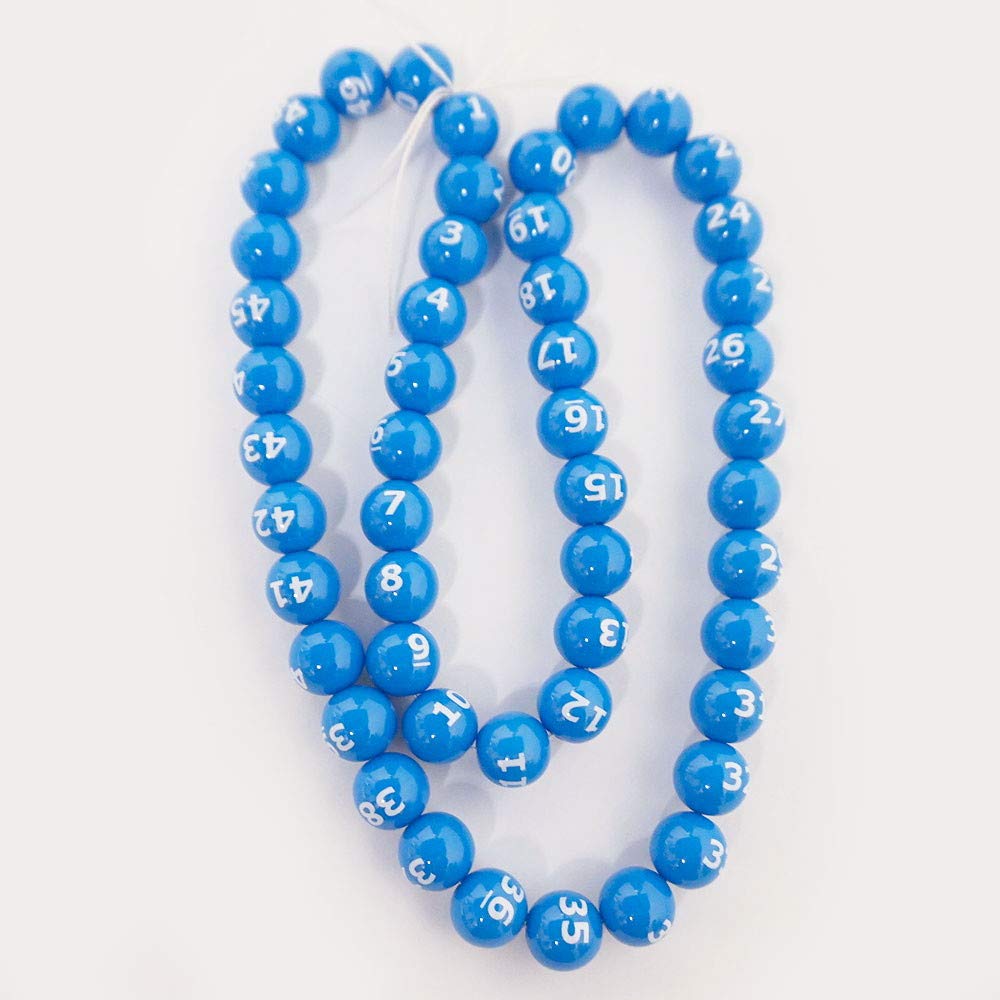 Amazon.co.jp: 数字番号印刷抽選玉(1番～50番まで) 青玉/抽選器