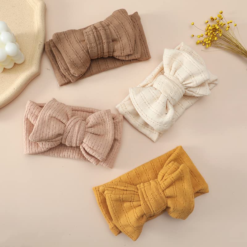 Baby Girl Bow Headbands Newborn Hairband Baby Turban Knotted Headband Nylon Elastic Headwraps for Children Hair Accessories3
