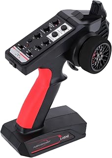 Colaxi Controle remoto de 6 canais, transmissor e receptor RC, transmissor de controle remoto de 150M com receptor, para acessórios de caminhão de
