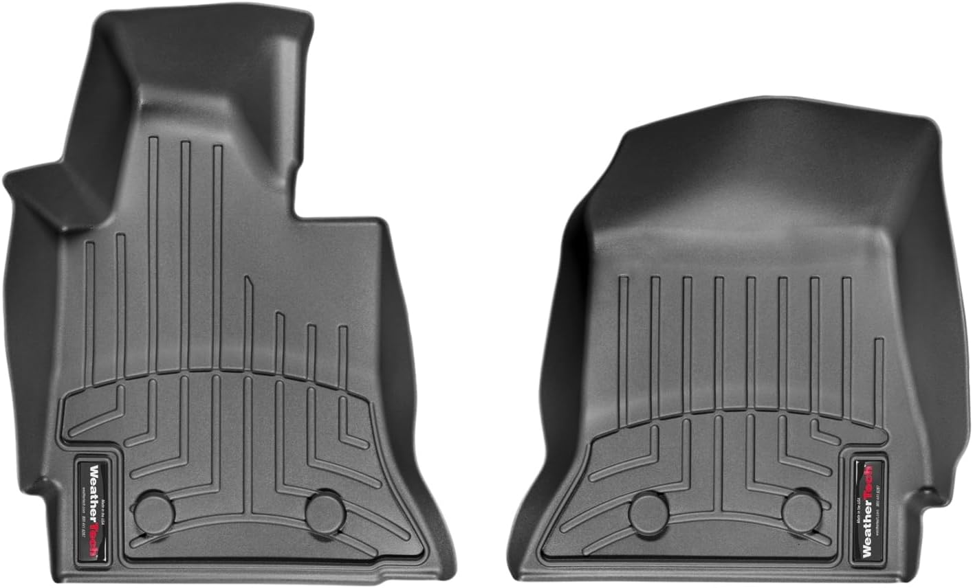 WeatherTech Custom Fit FloorLiners for Chevrolet Corvette - 1st Row (445891), Black