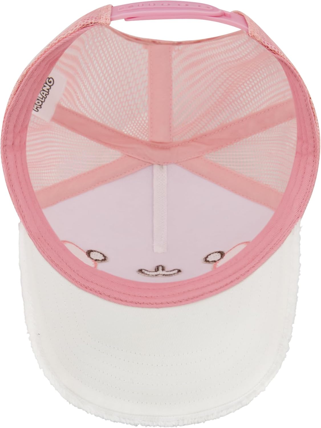 Molang Trucker Hat, Adjustable Snapback Baseball Cap with 3D Ears and Curved Brim, Multi, One Size