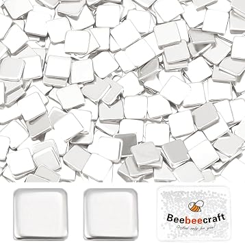Beebeecraft 1 Box 500Pcs Solder Chips Silver 2x2mm Easy Welding Soldering Precut Chips Tiny Square Low Temp for Jewelry Making Repair