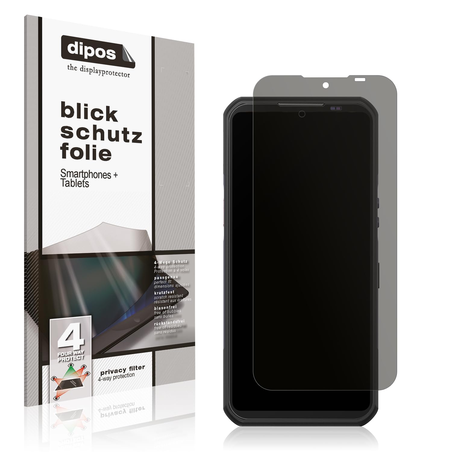 dipos I Protezione Vista Compatibile con Oukitel RT1 Pellicola