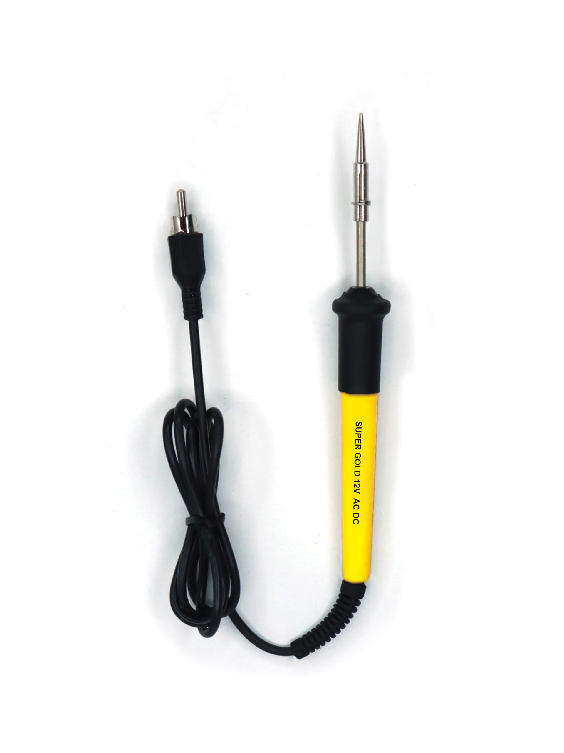 Micro Soldering Iron Pen, 15W, 12V AC-DC, RCA Socket, Yellow and Black-picture-27