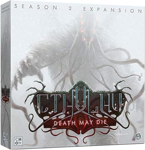 Cthulu Death May Die Season 2 - Expansión del juego de mesa Juego de terror Juego misterioso Juego cooperativo para adultos y adolescentes A