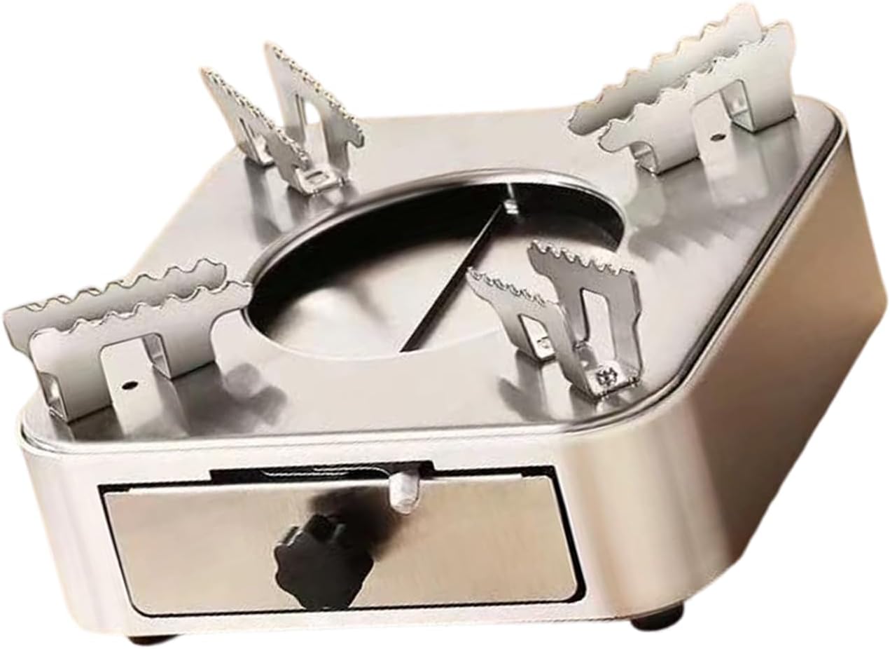 Stainless Steel Alcohols Burners Drawer Styles Design with Adjustable Flame Control for Picnics Backpacking and Family Camping Alcohols Stove