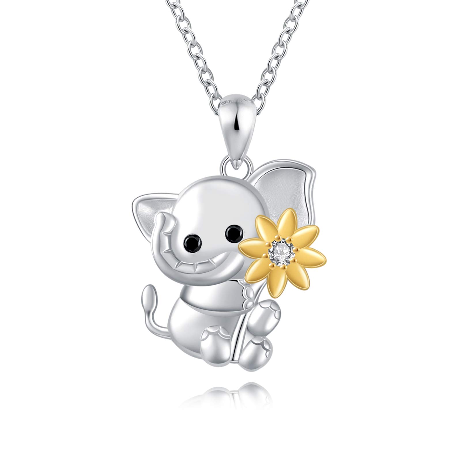 Amazon.co.jp: JXJL スターリングシルバー 幸運の象のペンダント