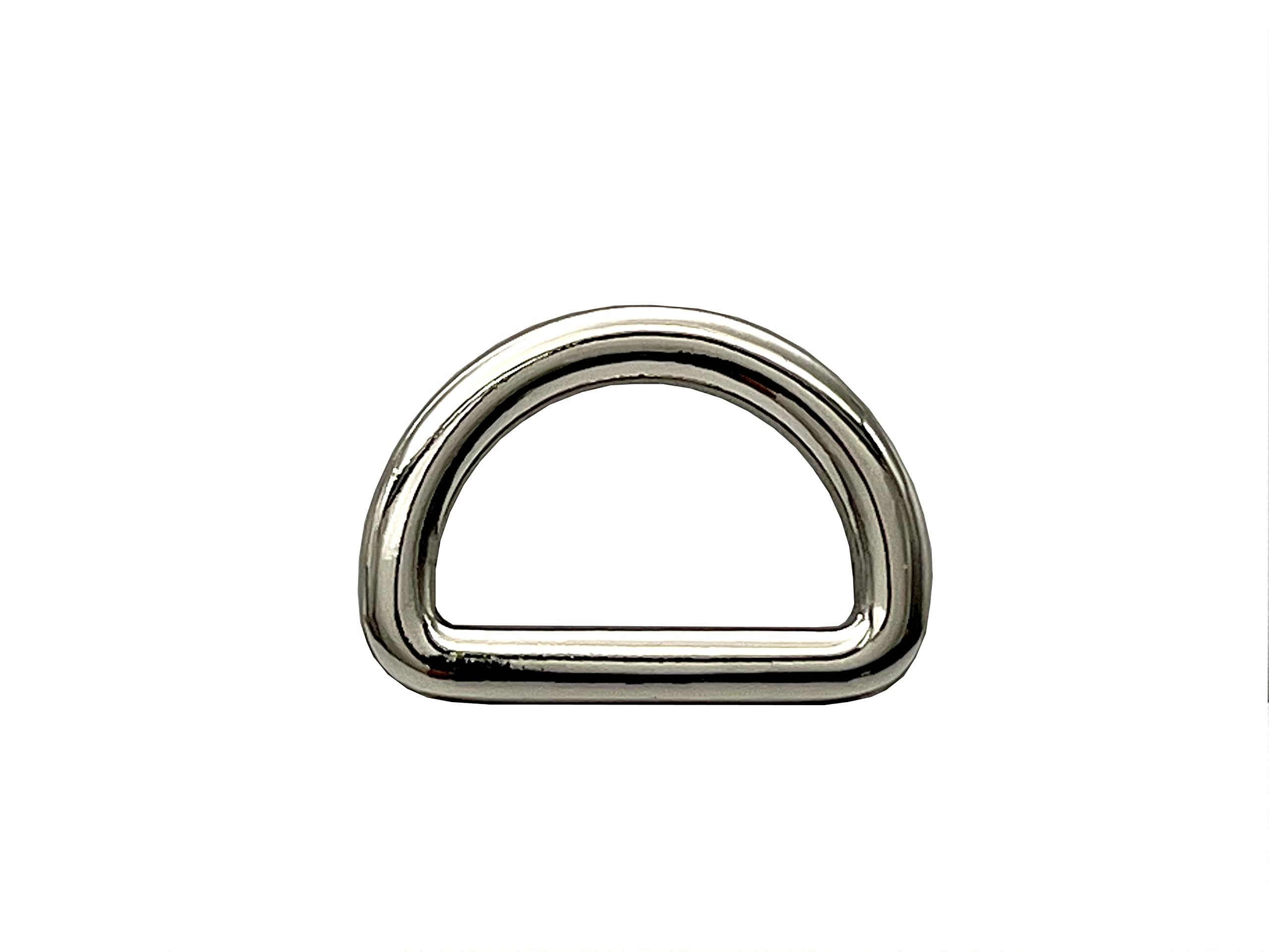 3dancraftit zinc alloying D Shape Rings Semi-Circular D ring buckles 5/8" / 15mm for webbing straps bags purse belt Dog Collars hardware making Nickel U248 โ image 1