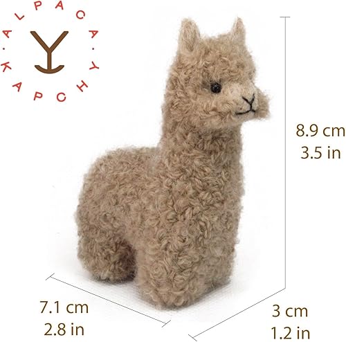 Miniatura 2 de Felted Alpaca Ornament made 100% of Baby Alpaca Wool  Handcrafted Lifelike Animal Figure  Handmade Alpaca Decoration crafted by Peruvian Artisans