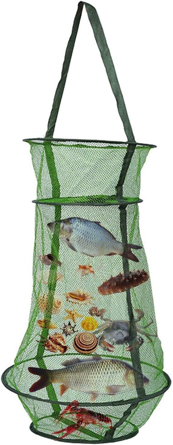 釣り網 魚捕り網かご ネットケージ 折りたたみ 魚籠 フィッシングネットメッシュフィッシュトラップ魚バスケット 釣りネット 折り畳み網 フローティング フィッシュバスケット 釣具 釣り用品 新作通販