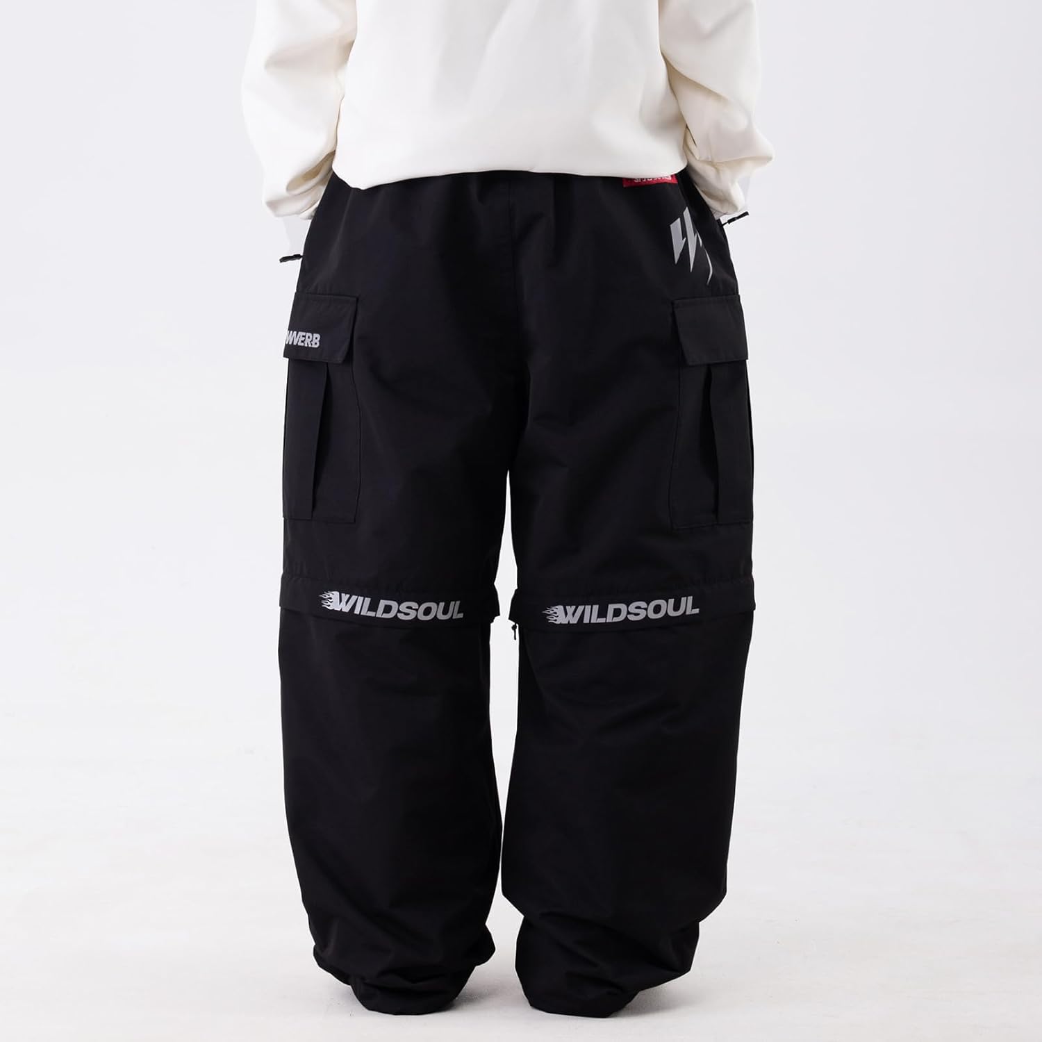 SNOWVERB Womens Mens 2-in-1 Detachable Baggy leopard Snow Pants to Shorts Cargo Ski Snowboard Outdoor Pants for All-season - Image 6