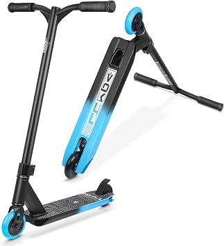 VOKUL Complete Pro Scooter for Kids Boys Girls Teens Up 6 Years - Freestyle Tricks Pro Stunt ScooterBlue