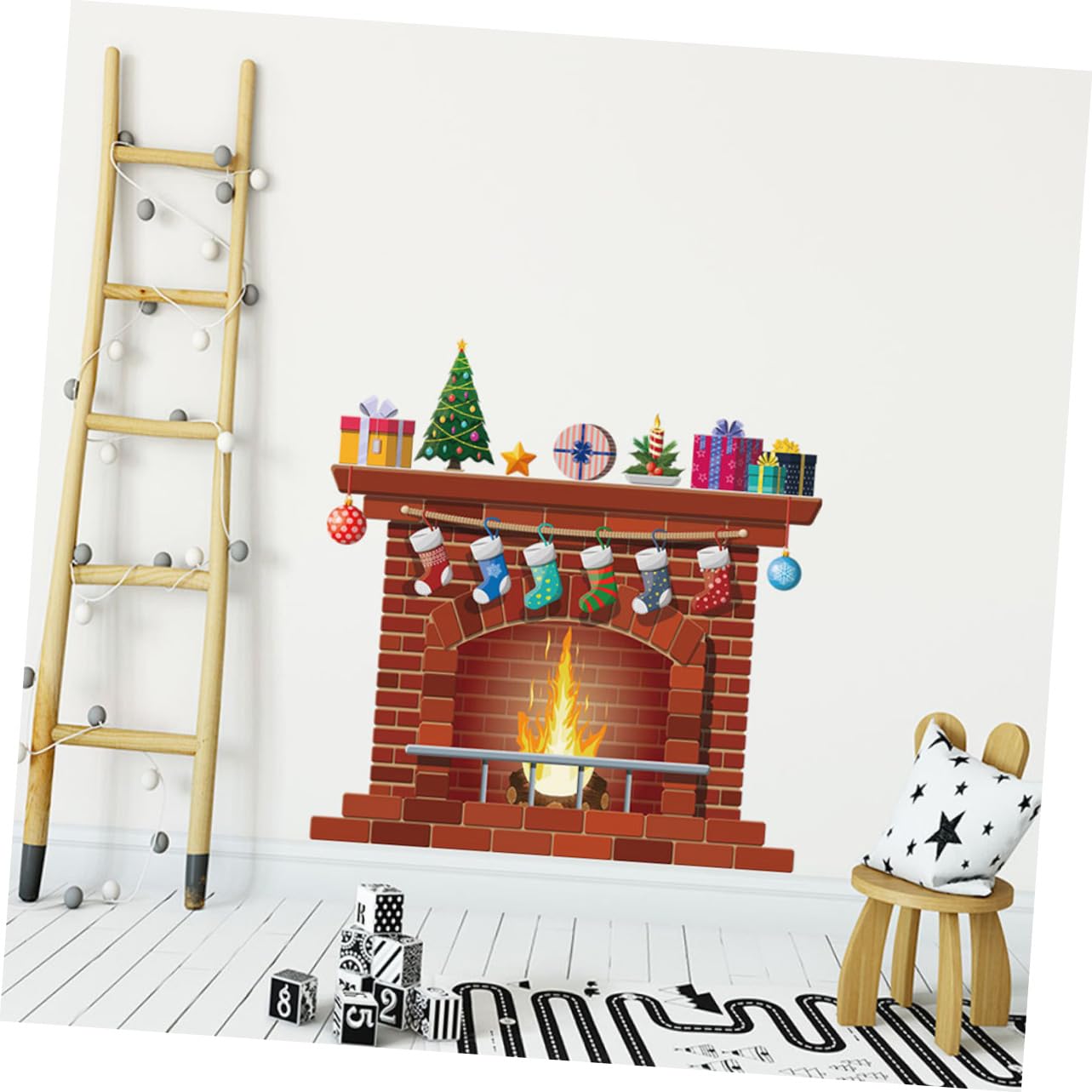 Alipis 5sätze Weihnachtliche Wanddekoration Selbstklebendes Fensterbild Für Schlafzimmer Und Wohnzimmer Bunte Weihnachtsmotiven Für Festliche
