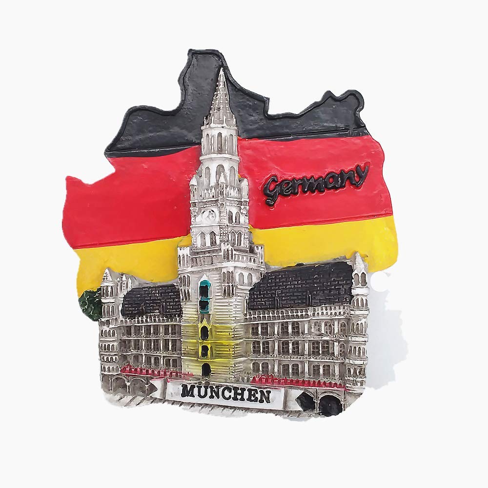 Muyu Magnet Souvenir Munich Germany 3D Fridge Gift Home & kitchen Decoration ic Sticker Munich Germany Refrigerator Collection