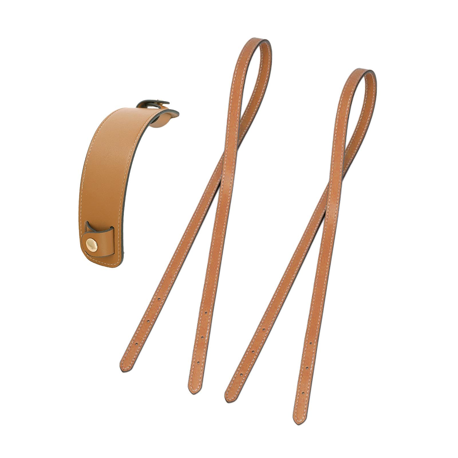 Bag Belts PU Leather Repair DIY Handbag Straps for Tote Shoulder Bag Handbag Khaki-image-49