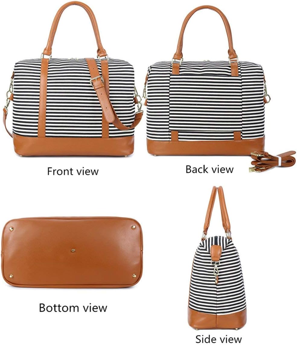 CAMTOP Women Ladies Travel Bag Canvas Weekend Overnight Carry On Luggage Bags - Image 6