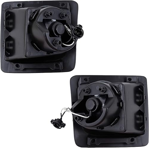 Miniatura 3 de RP Remarkable Power, Compatible con Sierra 1500 2014-2016 faros antiniebla transparentes, par de lentes transparentes, bombillas H3 12V 20W FL7086