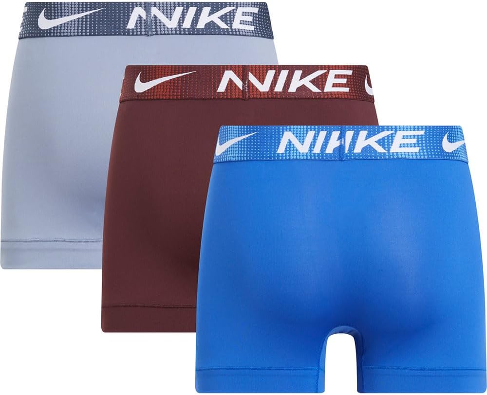 Nike Men's Trunks Underwear 3 Pack XL Gme Rl/Ashn Slte/Castle Crsh Pix Wb