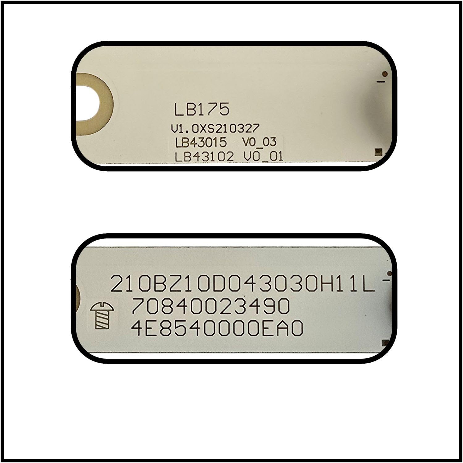 Generico KIT 5 BARRE LED PER LG 43LH500T 43LH500T-ZA 43LH500TZA