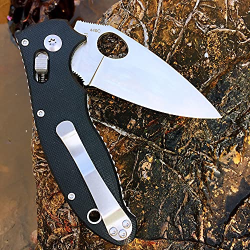 Watchman 1603 Pocket Folding Knife 440C Stainless Steel Blade G10 Anti-Slip Handle With Clip Fishing Camping Edc Knife #TOP5