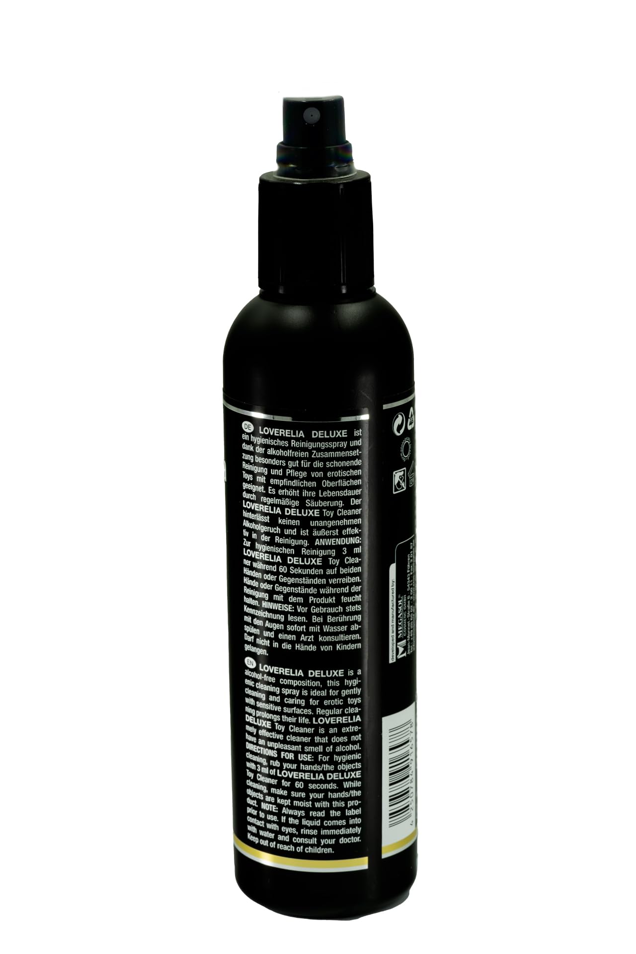 Deluxe Toy Cleaner, spray detergente per giocattoli sessuali, igienico ed efficace, senza alcol e profumo, per la pulizia delicata di Sextoys Made in Germany (200 ml (1 X 200 ml)