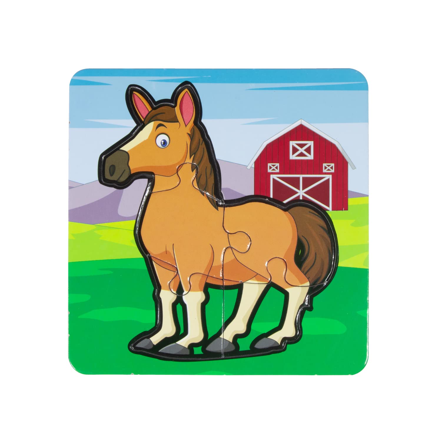 Skoodle My First Puzzle Farm Animal Jigsaw Puzzle for Kids, Learning Educational Toys for 3 Old Kids and Above 3