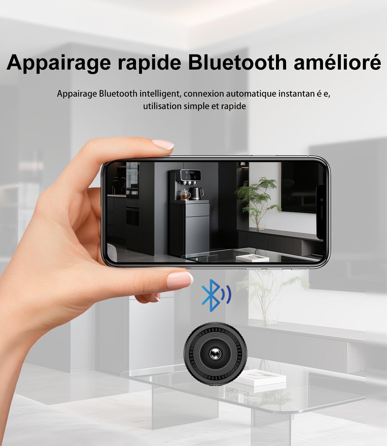 Mini Spy Camera, UHD 4K Wireless Spy Camera for Indoor/Outdoor, Night Vision and Motion Detection, Remote Recording for Home Surveillance - 4