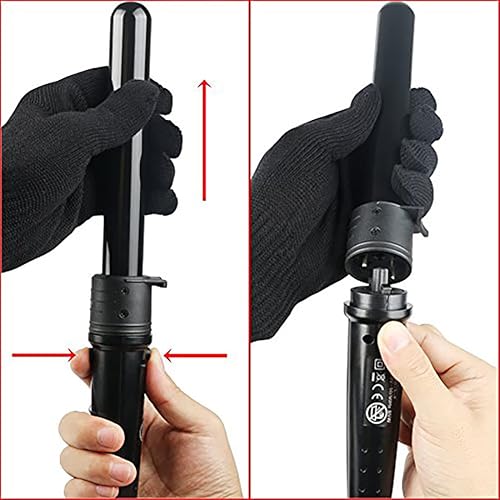 Miniatura 6 de Juego de varitas rizadoras 3 en 1 con 3 barriles intercambiables de cerámica de rizador con guante resistente al calor color negro