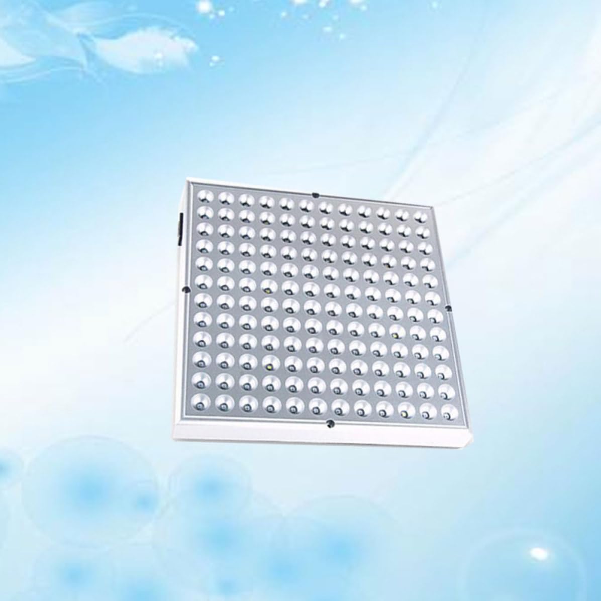 Lampada LED per Piante 45w Argento in Plastico per Crescita | Distribuzione Uniforme della Luce, per Ufficio e Coltivazione in Serra