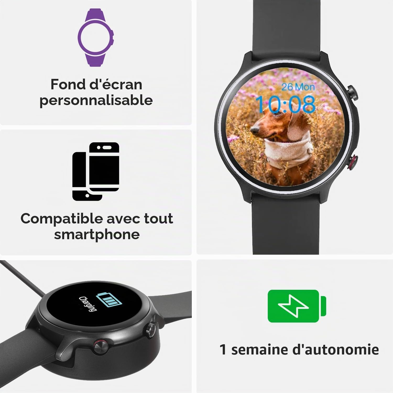 DORO SMART WATCH BLACK GREEN