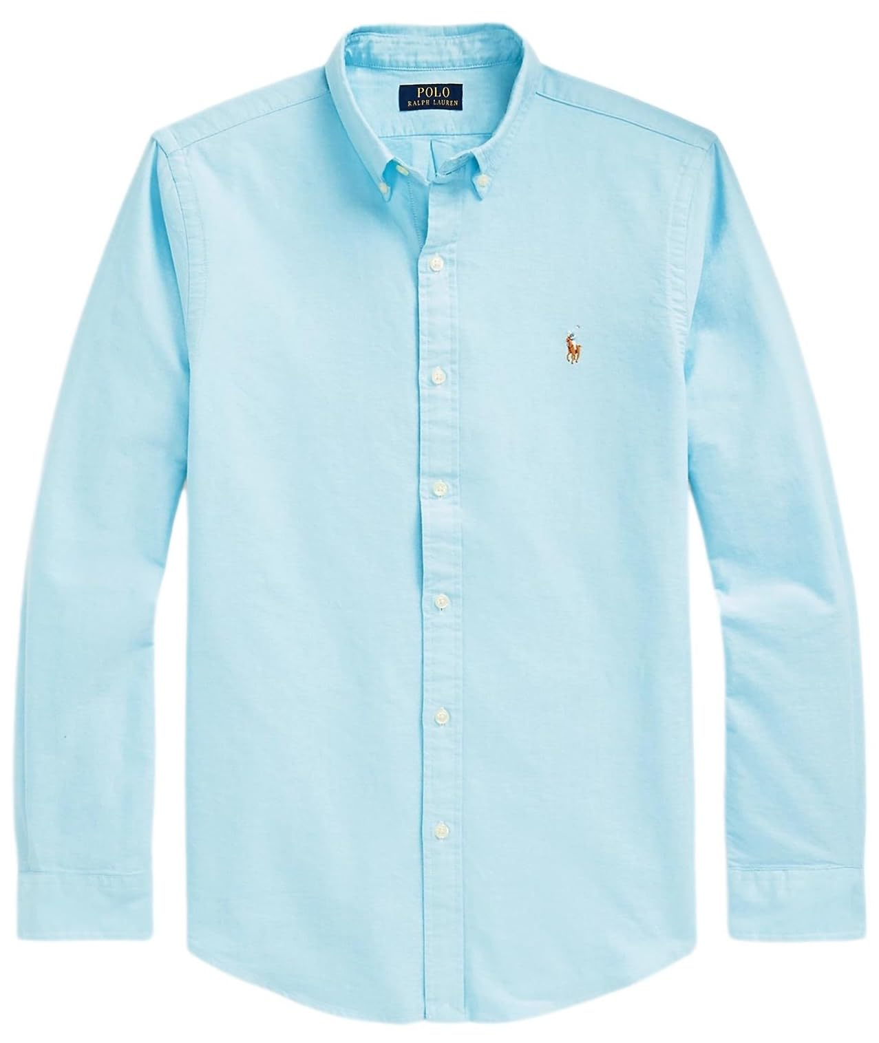 POLO RALPH LAUREN Men's Long Sleeve Slim Fit Oxford Button Down Shirt