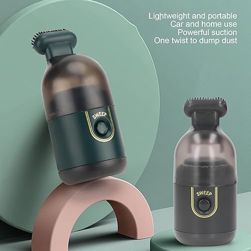 Miniatura 7 de Zerodis Mini aspiradora, ergonómica desmontable multiusos, aspiradora de teclado USB fácil de escritorio para PC portátil escritorio (verde)