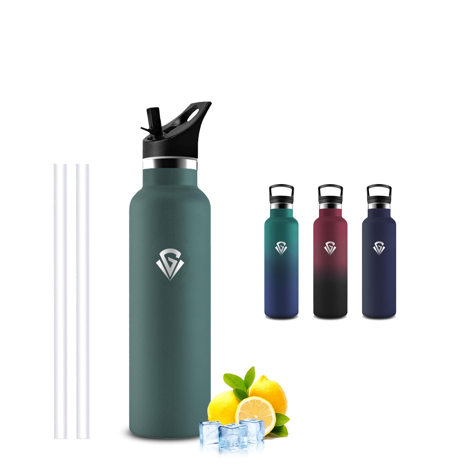 Thermal Water Bottle, 500ml Water Bottle, BPA Free, Water Bottle with Straw, Leakless, Thermal Bottle, Doble Aislamiento, Thermal Bottles, Bottle for Camping, Gym, Travel, Schools