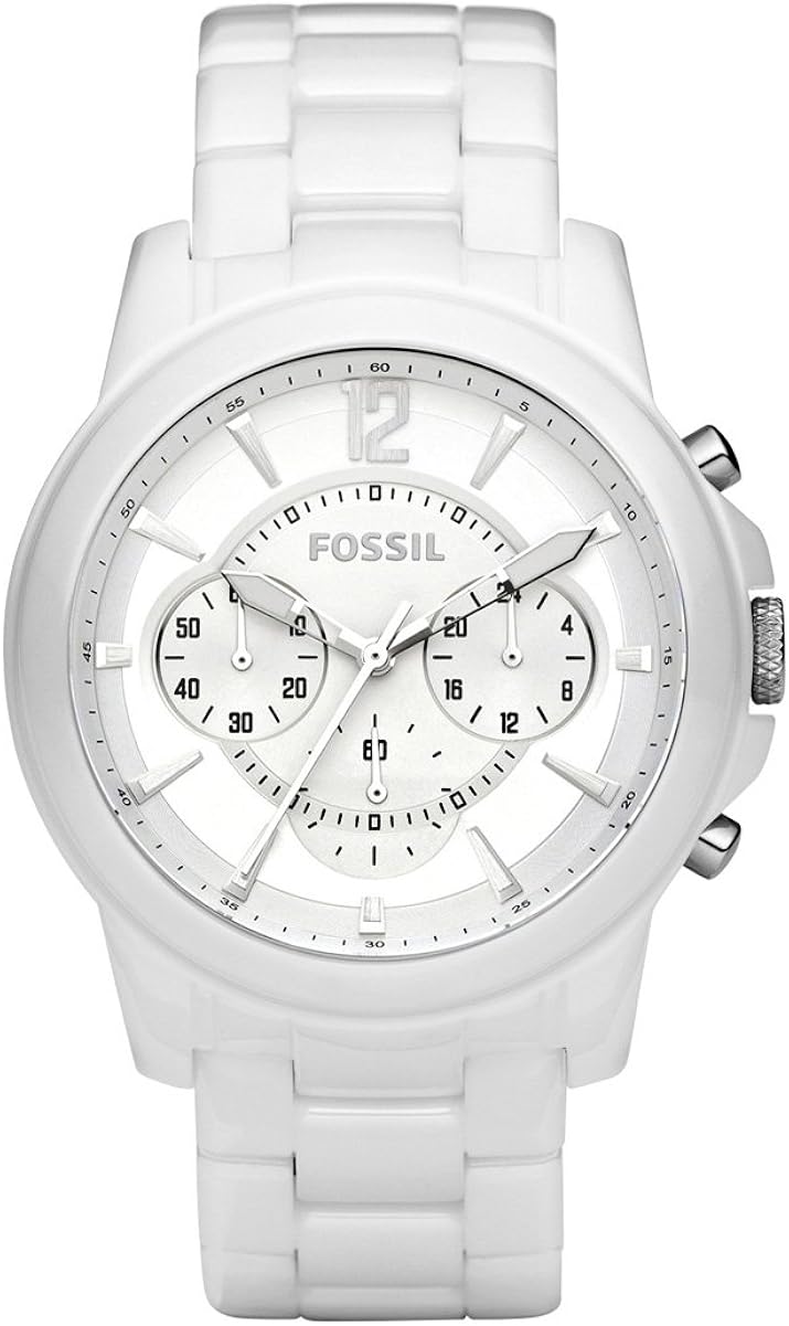 Grant White Ceramic Chronograph Watch