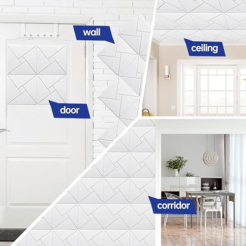 Miniatura 5 de Tvvcalk Paneles de pared insonorizados, paquete de 12 paneles acústicos autoadhesivos que absorben el sonido, paneles de amortiguación de sonido de