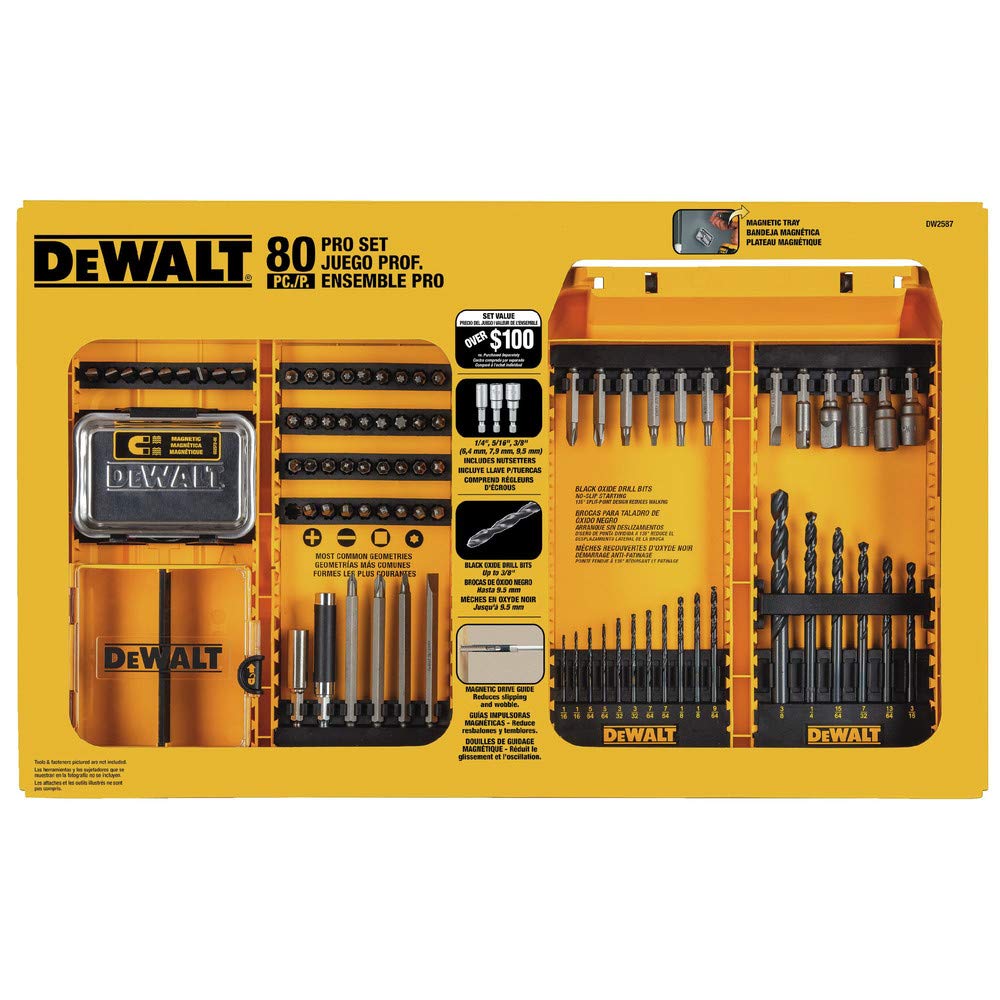 DW2587 80-Piece Professional Drilling/Driving Set