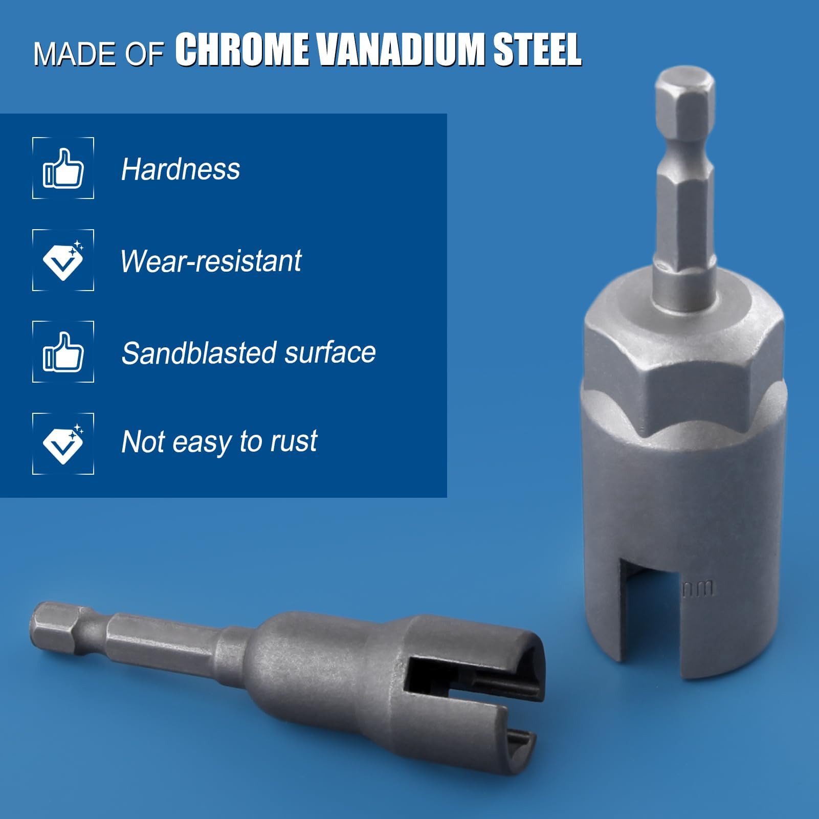 Power Wing Nut Driver Set - 2 Pack (12mm & 19mm) -6 Power Wing Nut Driver Set - 2 Pack (12mm & 19mm) -6