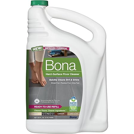 Bona Hard-Surface Floor Cleaner Refill, for Stone Tile Laminate and Vinyl LVT/LVP, 128 Fl Oz