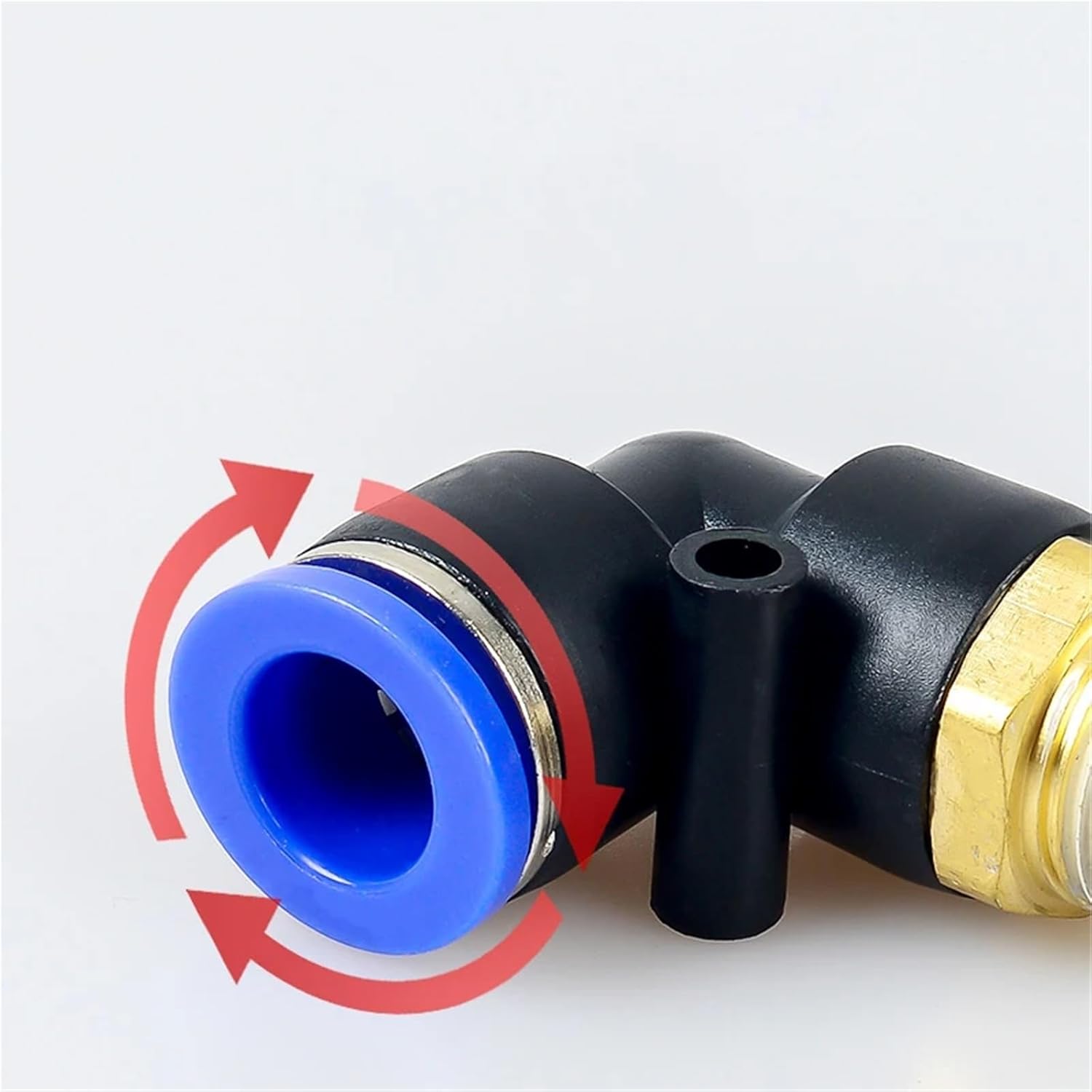 PL Pneumatic Connector 4mm-12mm Hose OD 1/8 "1/4" 3/8 "1/2" Thread Tube Elbow 1Pcs(PL8-01)