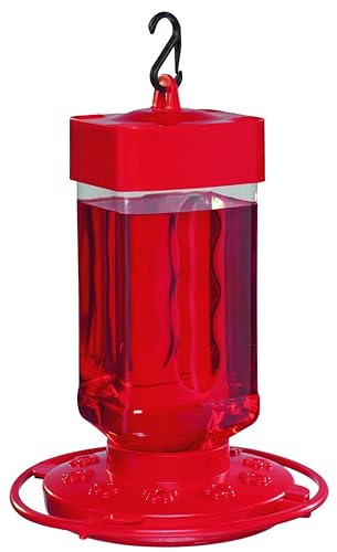 First Nature 3055 32-oz Hummingbird Feeder, Red
