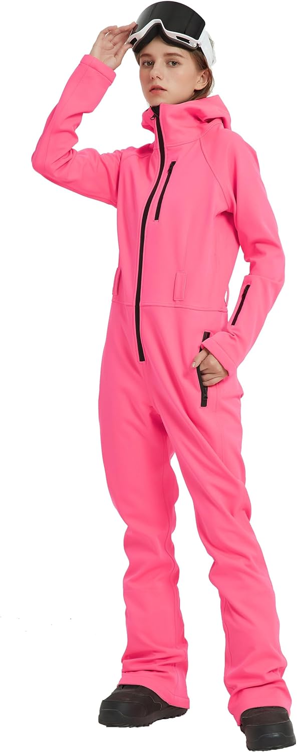Womens Snow Suits One Piece Jumpsuit Ski Outfits Clothes Coveralls Snowboards Onesies Waterproof Insulated for Outdoor