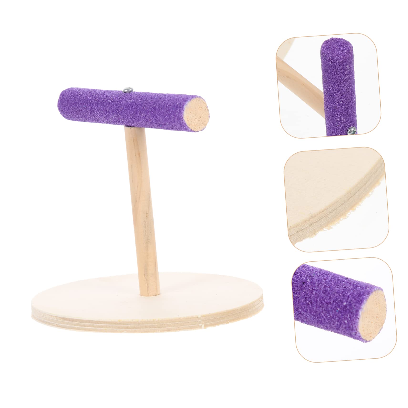 POPETPOP 5piezas Percha De Madera para Periquitos y Aves Pequeñas Juguete Interactivo De Oficina Diseño Seguro y Creativo para Aves Estilo Chic y Decorativo para Crear Cálidos