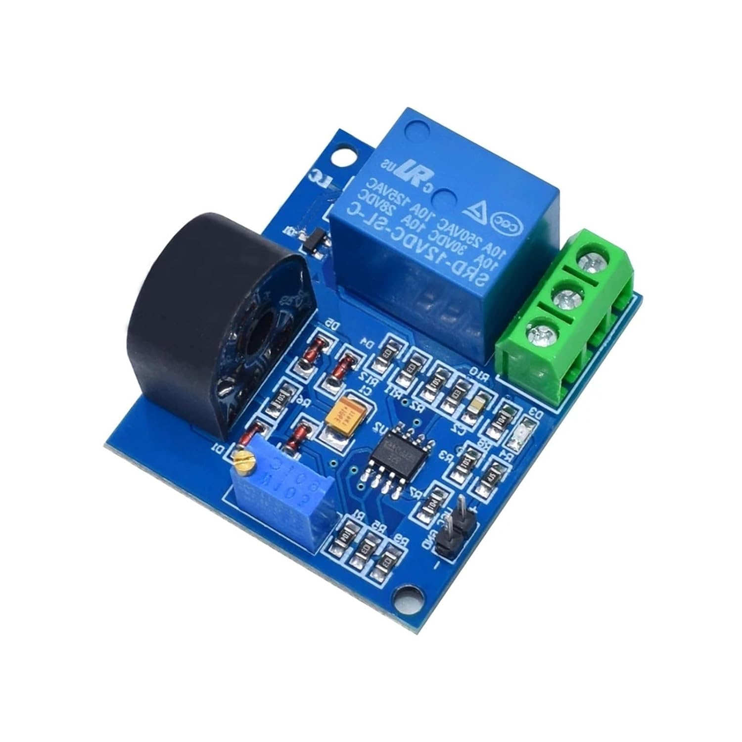 Relay Module PLC DC12V 0-5A overcurrent Protection Sensor Module AC Current Detection Sensor Relay Switching Signal Output