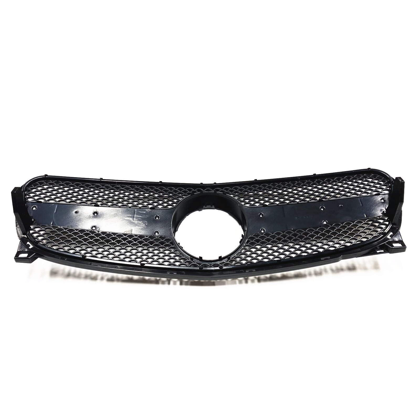 Rejilla radiador Parrillas Carreras Rejilla Delantera Para Mercedes Para Benz GLA45 GLA200/250 X156 2014-2016 Rejilla Malla Capó Parachoques Superior Radiador Parrilla