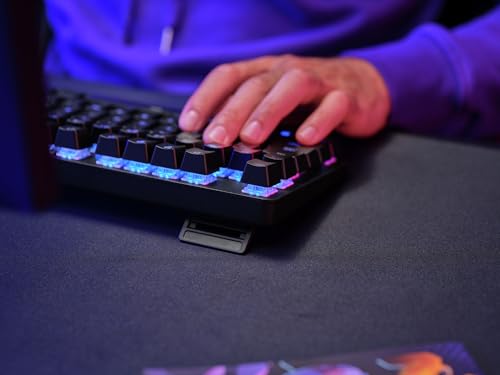 GXTrust 871 Zora Tastiera Meccanica 100% Layout Italiano QWERTY Retroilluminata RGB, Tasti Huano Lineari, Anti-Ghosting con N-Key Rollover, Tastiera Gaming con Filo USB, PC, Laptop, Nero - Tastiera gaming - Immagine 9